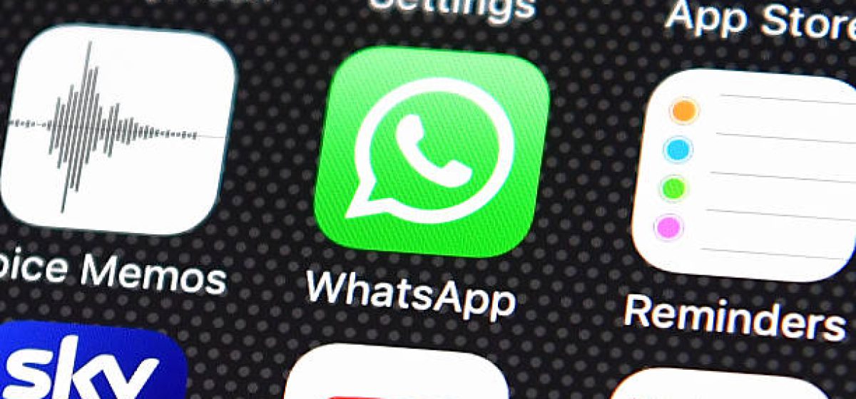 LONDON, ENGLAND - AUGUST 03: The Whatsapp app logo is displayed on an iPhone on August 3, 2016 in London, England.  (Photo by Carl Court/Getty Images)